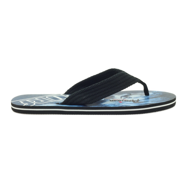 American Club Chanclas de hombre americanas SURF negro American Club Chanclas de hombre americanas SURF negro