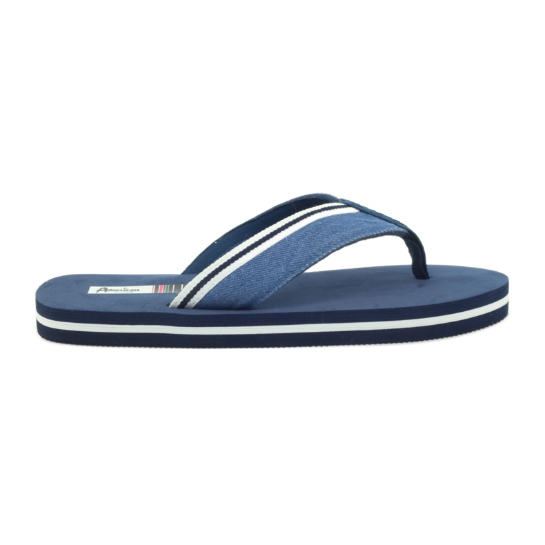 American Club Chanclas de espuma de mujer americana azul marino
