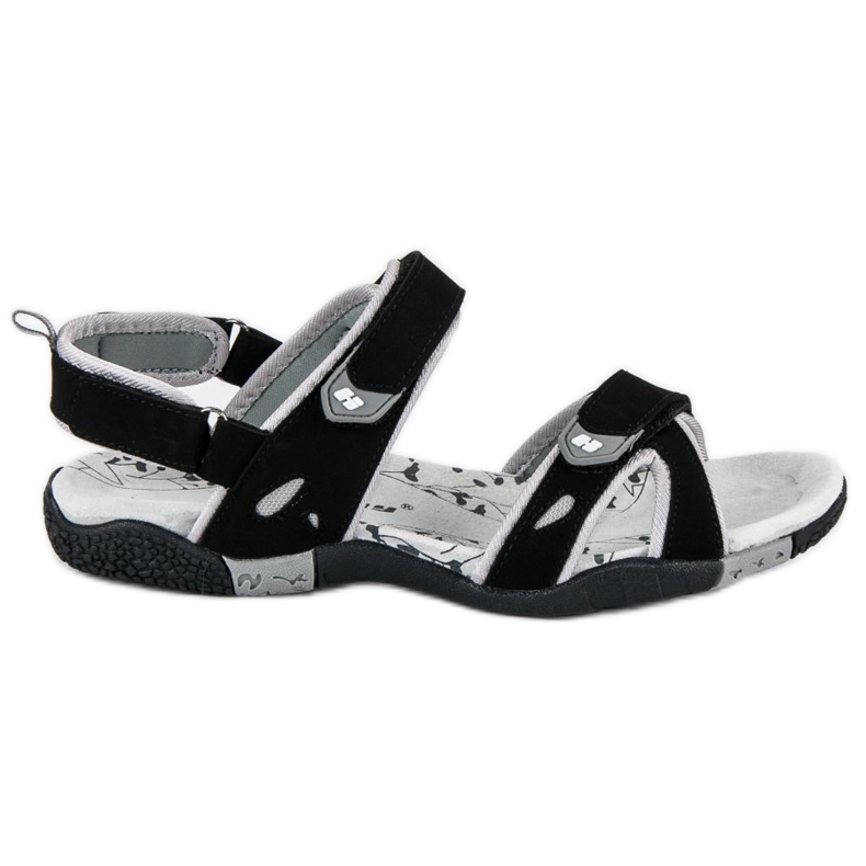 Hasby Sandalias mujer velcros negro