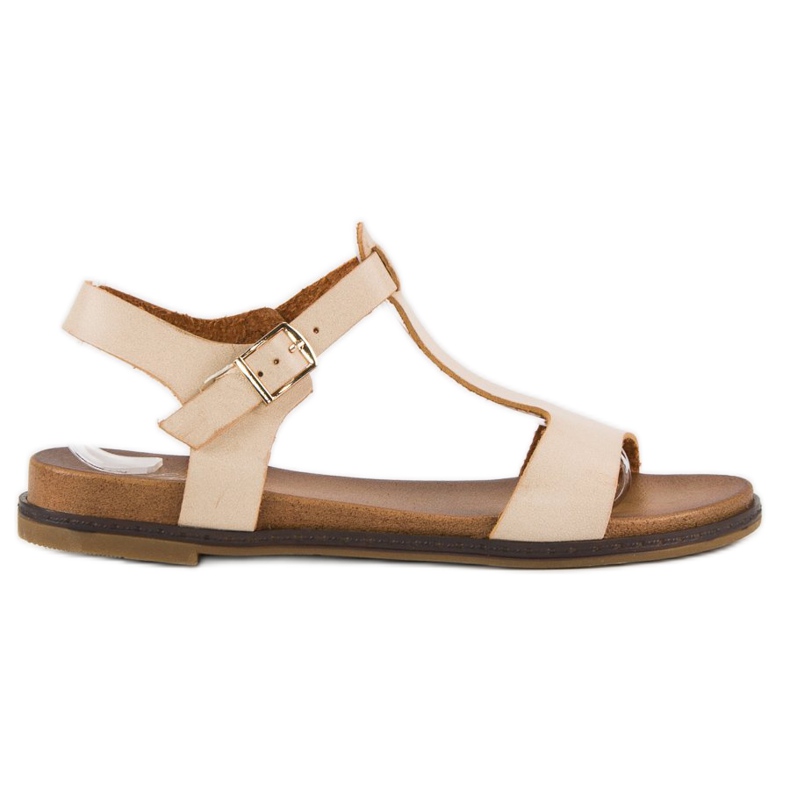 Licean Sandalias hebilla beige