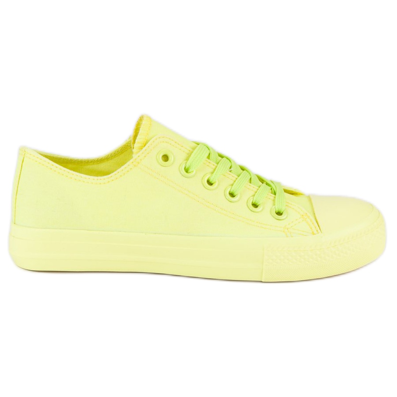 SHELOVET Zapatillas amarillas en la unión amarillo