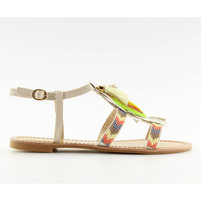 Sandalias estilo boho en beige LQ-2662 Beige