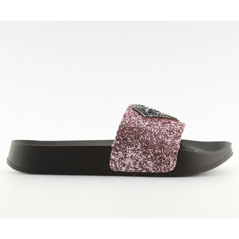 Flip diamante minimal rosa rosa S49 rosado