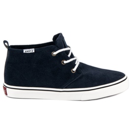 Andy Z Zapatillas tobilleras de ante azul