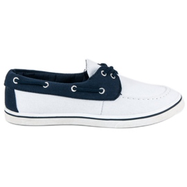 McKey Mocasines azul marino de moda blanco