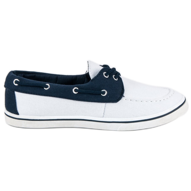 McKey Mocasines azul marino de moda blanco