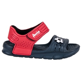 American Club Sandalias para niño americano azul