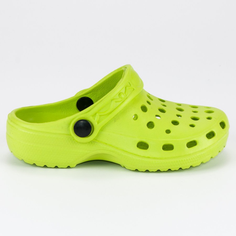Chanclas de goma verde