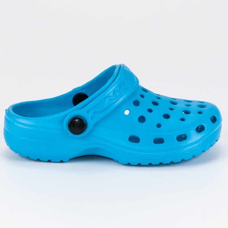 Chanclas de goma azul