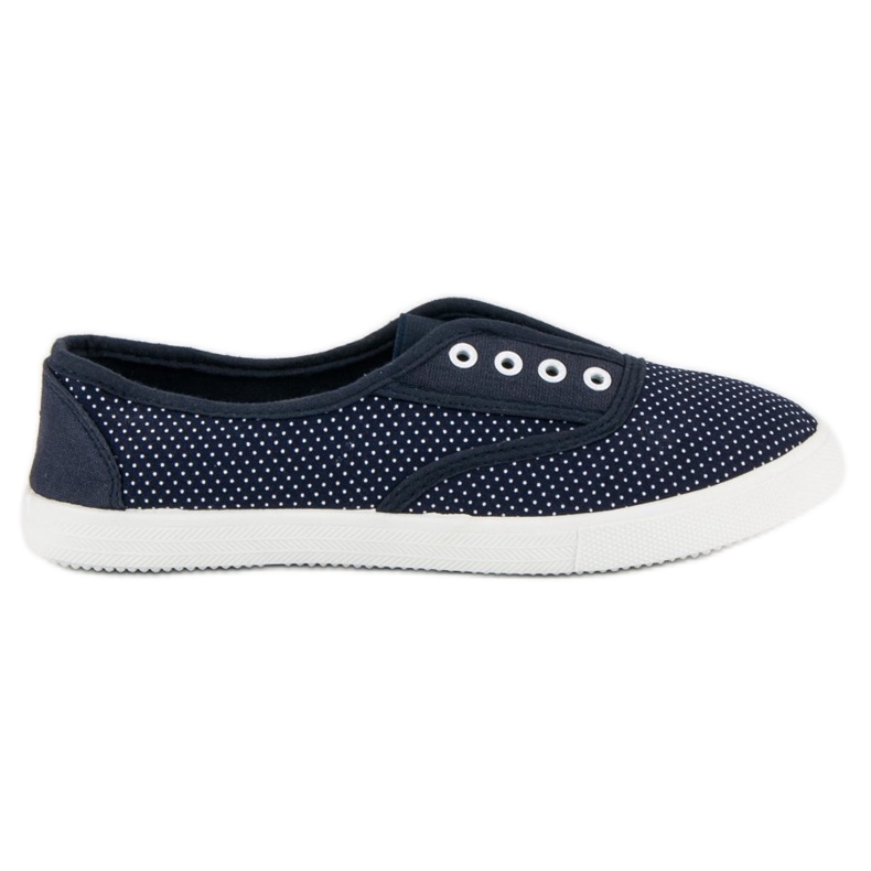 Zapatillas slip-on de lunares azul Zapatillas slip-on de lunares azul