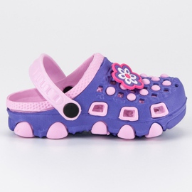 Chanclas para niños púrpura