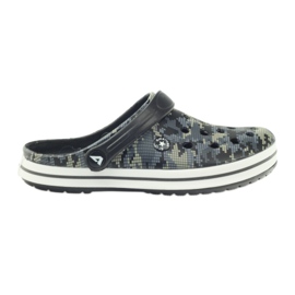 American Club Kroks clogsy slippers camo sandalias negro gris verde
