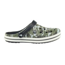 American Club Kroks clogsy slippers camo sandalias blanco negro verde