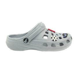 American Club Pantuflas zuecos Ronaldo gris americano