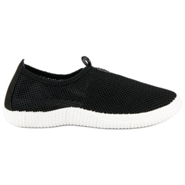 Calzado deportivo sin cordones negro