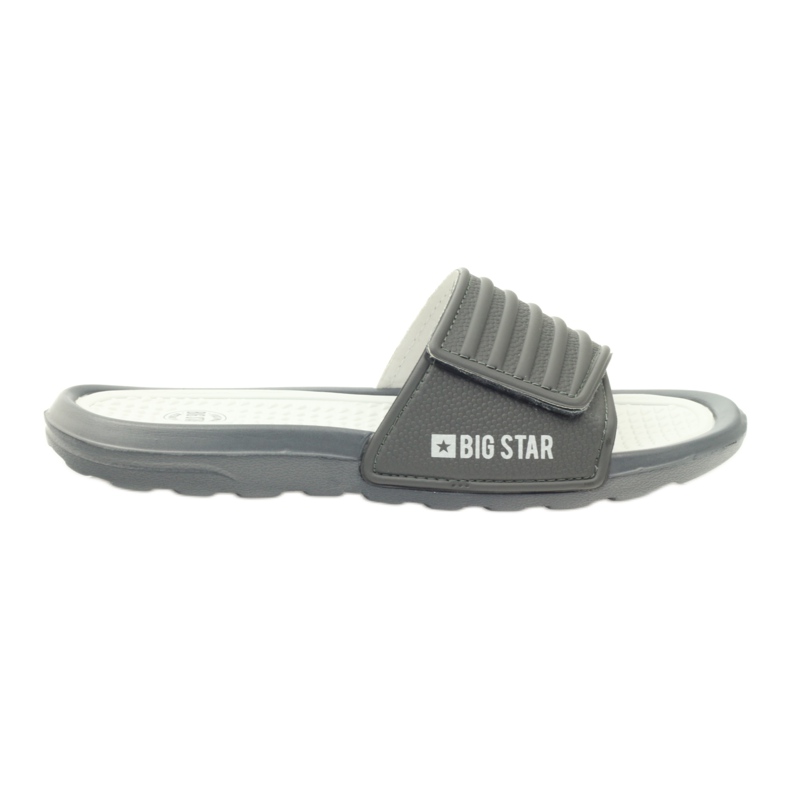 Chanclas Big Star perfiladas con velcro gris