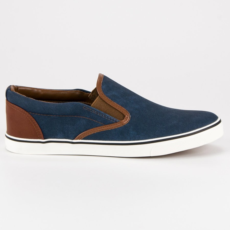 SDS Slipons casuales para hombres marrón azul azul marino
