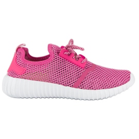 Deportivas rosas caladas rosado