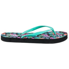 Chanclas de moda verde
