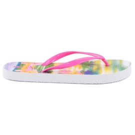 Chanclas de moda rosa