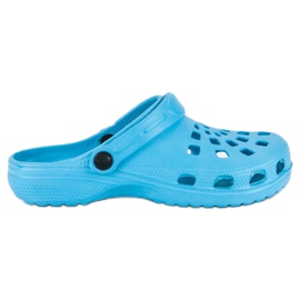 Pantuflas de jardín azules