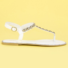 Vices Elegantes chanclas vicios blanco