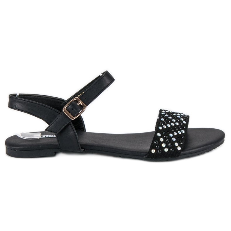 Vices Elegantes sandalias planas vicios negro