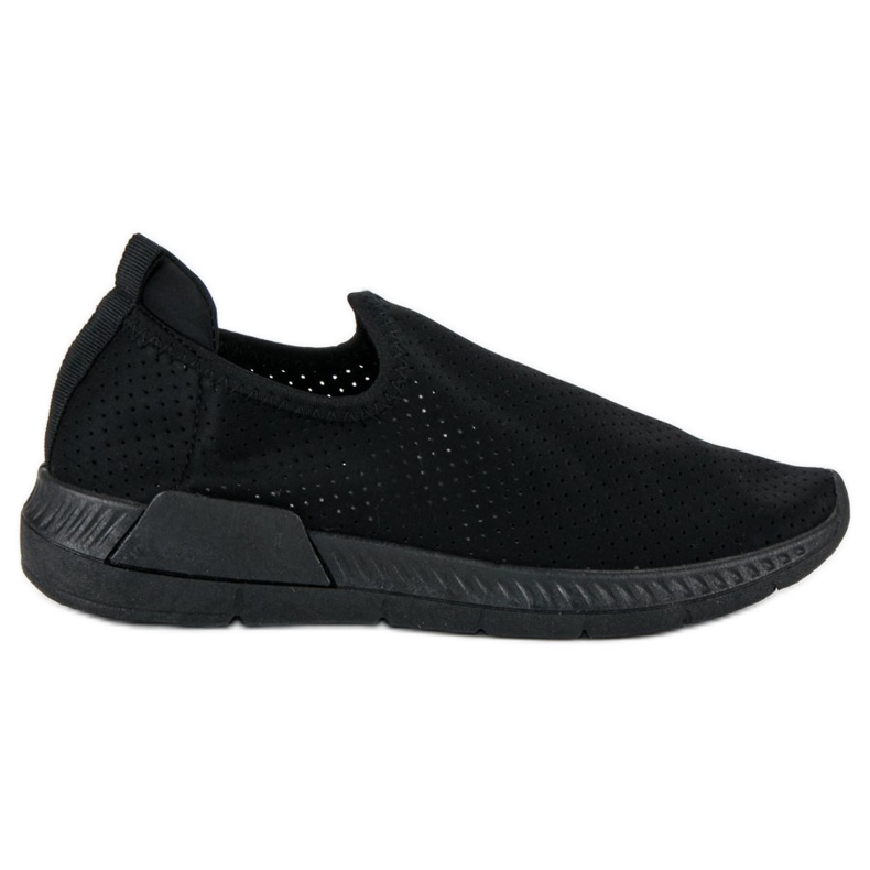 Calzado deportivo calado sin cordones negro