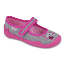 Zapatos befado niño 114X295 gris rosa