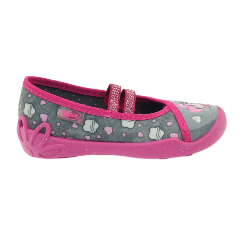 Zapatos befado niño 116X238 gris rosado