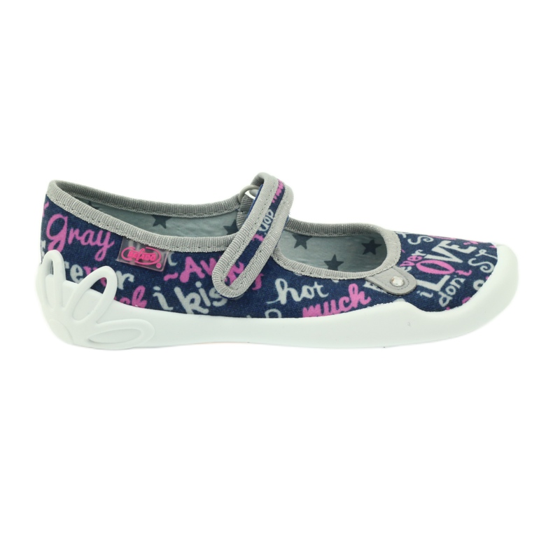 Calzado infantil befado 114Y311 gris rosado azul marino