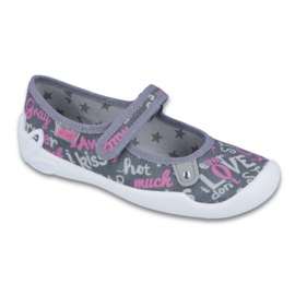 Calzado infantil befado 114Y312 gris rosado