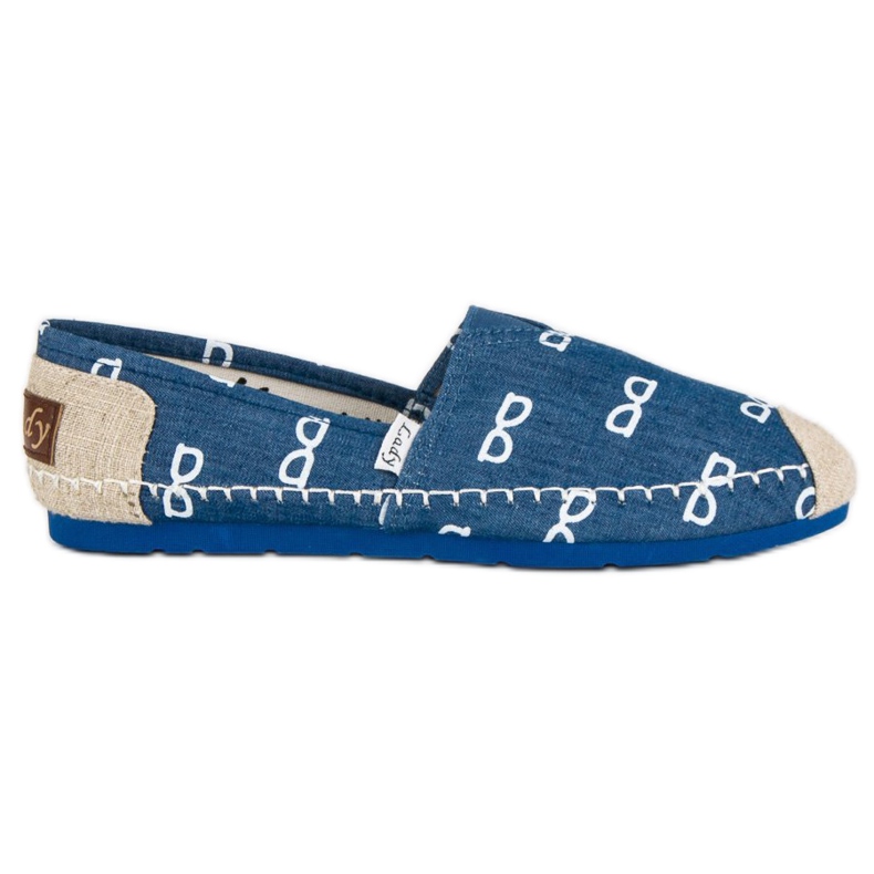 L. Day Slipons azules marrón