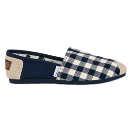 L. Day Slipon cuadros azul marino marrón