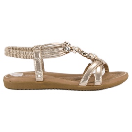 Super Mode Sandalias de mujer con estilo amarillo