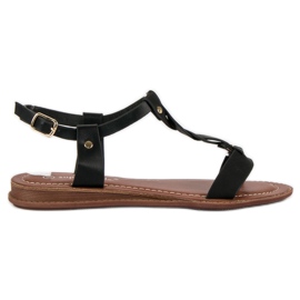 Super Mode Sandalias negras clásicas negro
