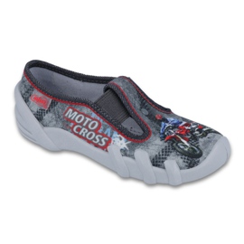Zapatos befado niño 290X166 gris rojo