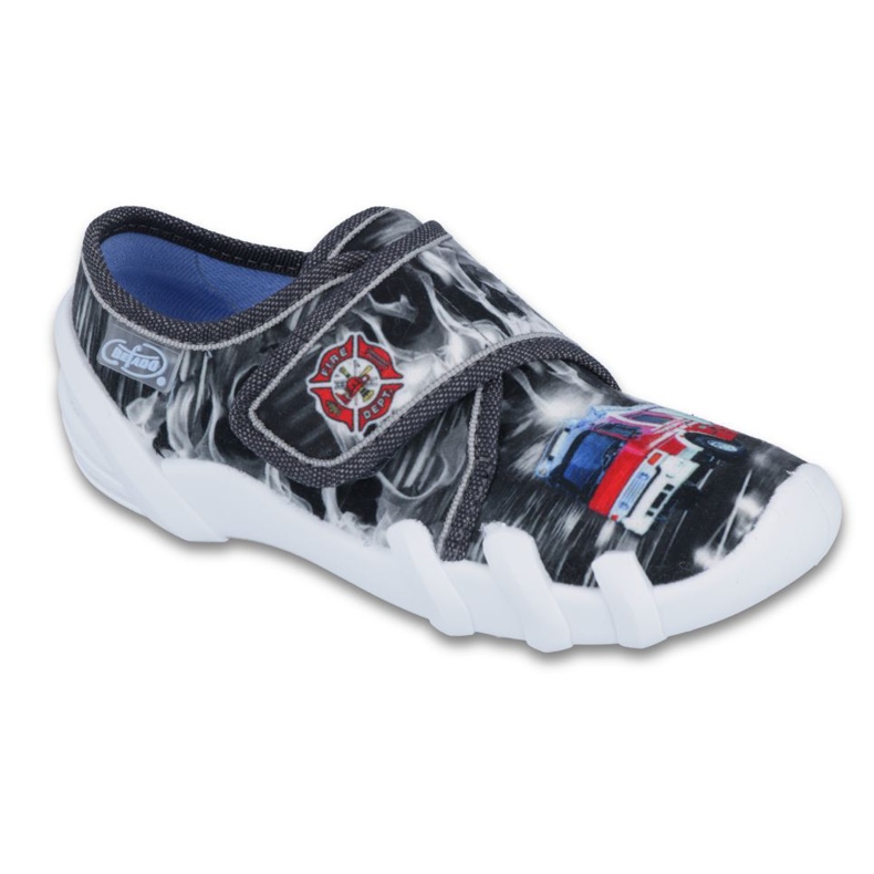 Zapatos befado niño 273X240 negro gris rojo