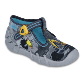 Zapatos befado niño 110P321 negro azul gris amarillo