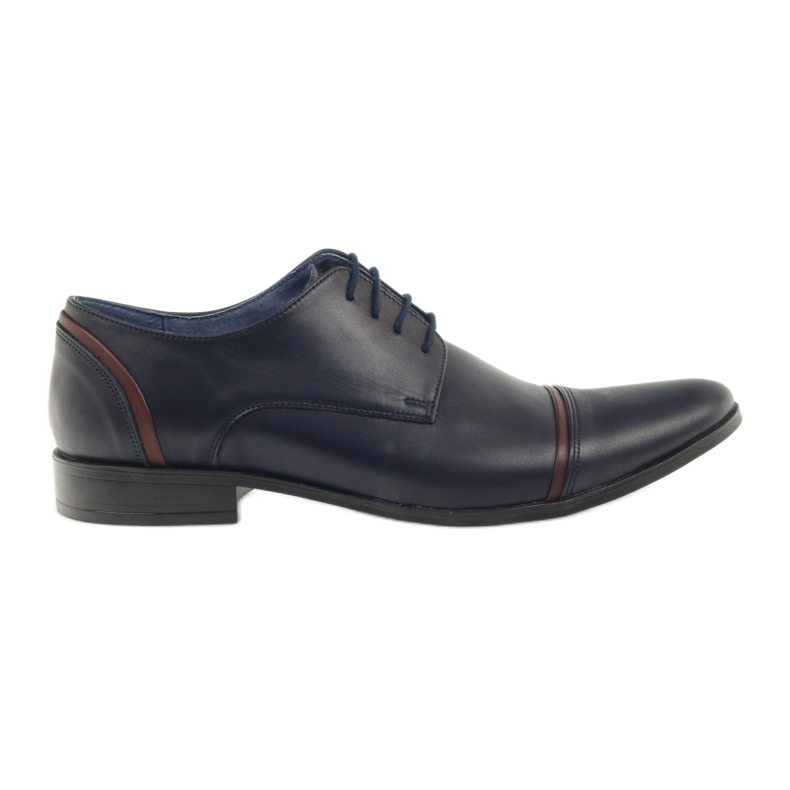 Veni vici Zapatos de cuero formales, azul marino masculino 149