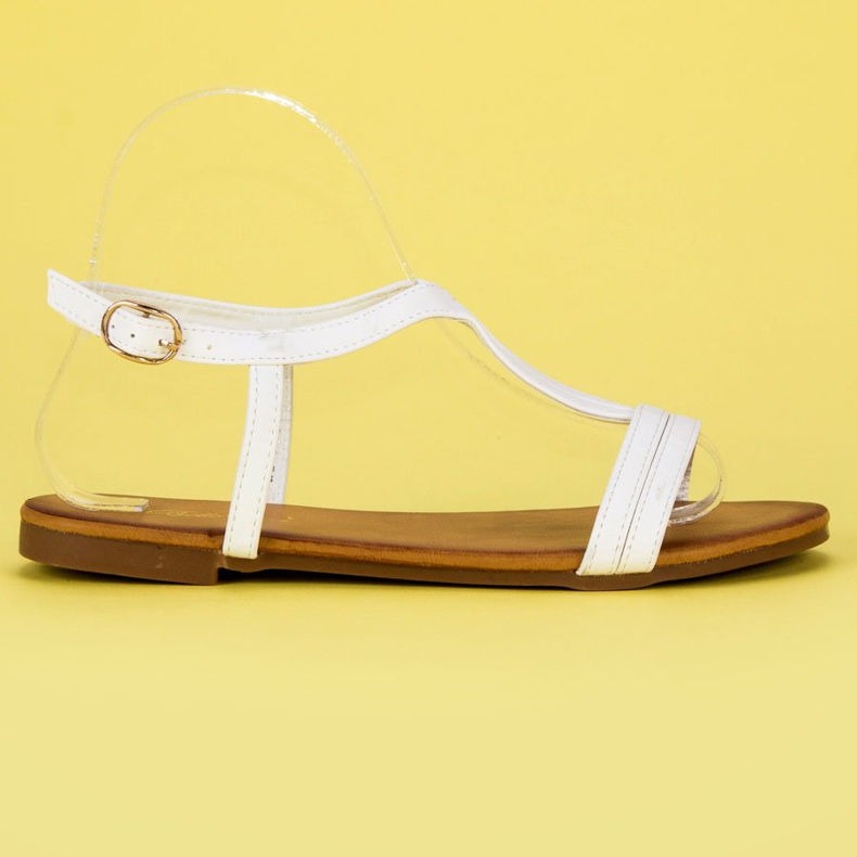 Bella Star Sandalias mujer cómodas blanco