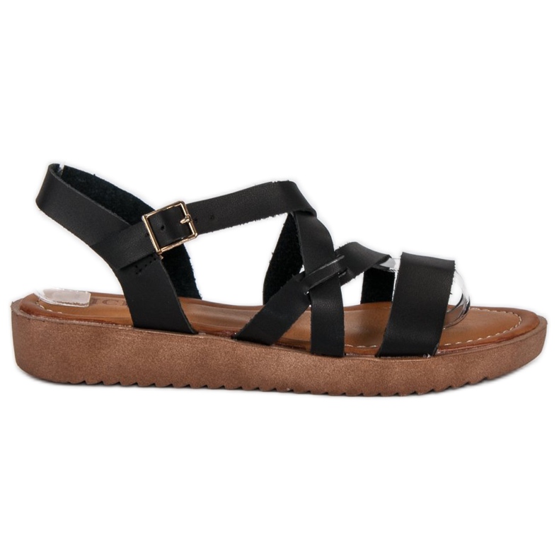 Licean Sandalias negras casuales negro