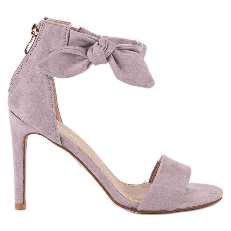 Bestelle Sandalias cremallera ante violeta multicolor