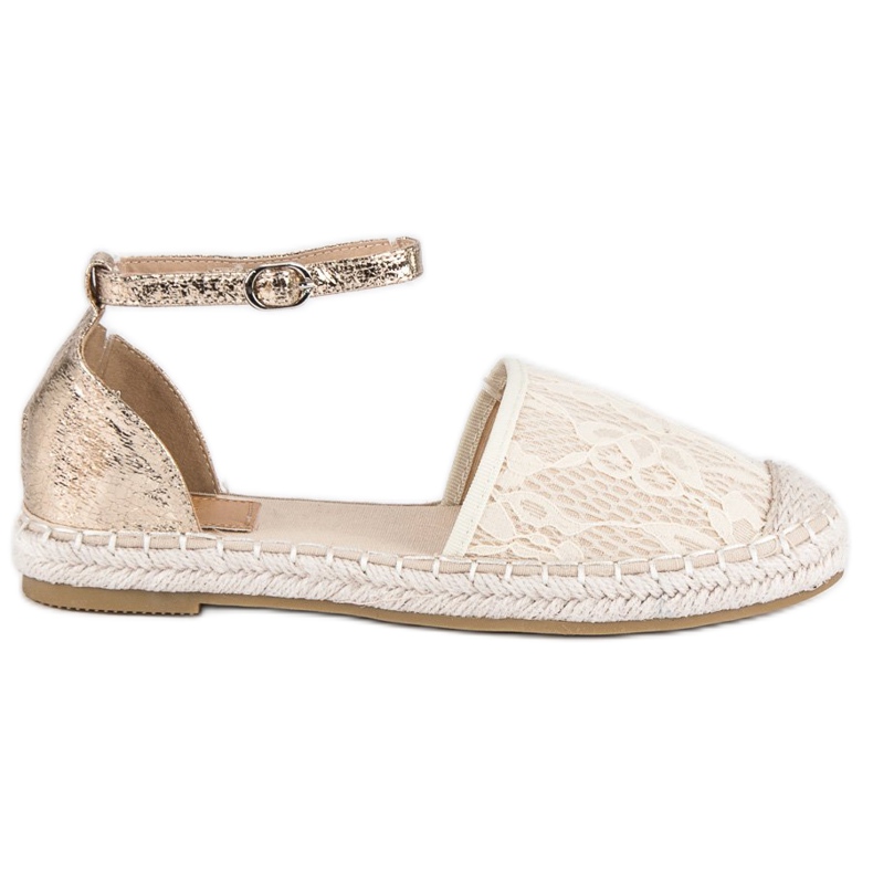 Nio Nio Alpargatas encaje marrón amarillo Nio Nio Alpargatas encaje marrón amarillo