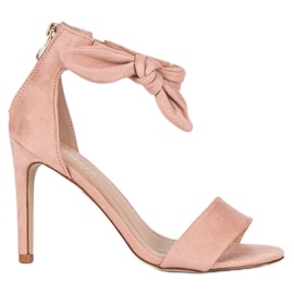 Bestelle Sandalias cremallera ante rosa