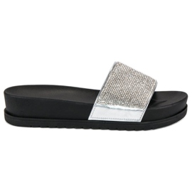 Zapatillas plateadas con estilo gris Zapatillas plateadas con estilo gris