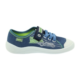 Zapatillas de casa para niños Sneakers Befado 251x093 azul verde azul marino