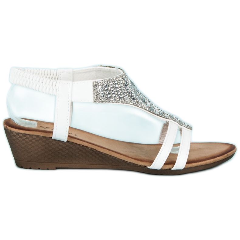 Flyfor Sandalias cuña blancas blanco Flyfor Sandalias cuña blancas blanco