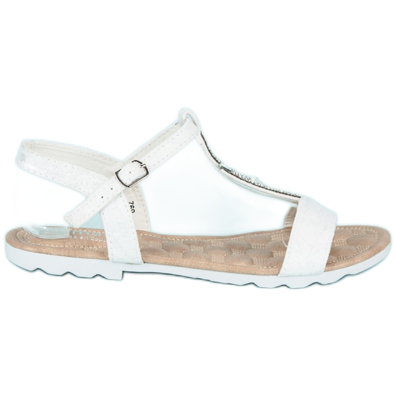 Sandalias planas blancas blanco Sandalias planas blancas blanco