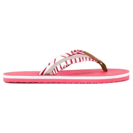 Ax Boxing Chanclas de textil rosa